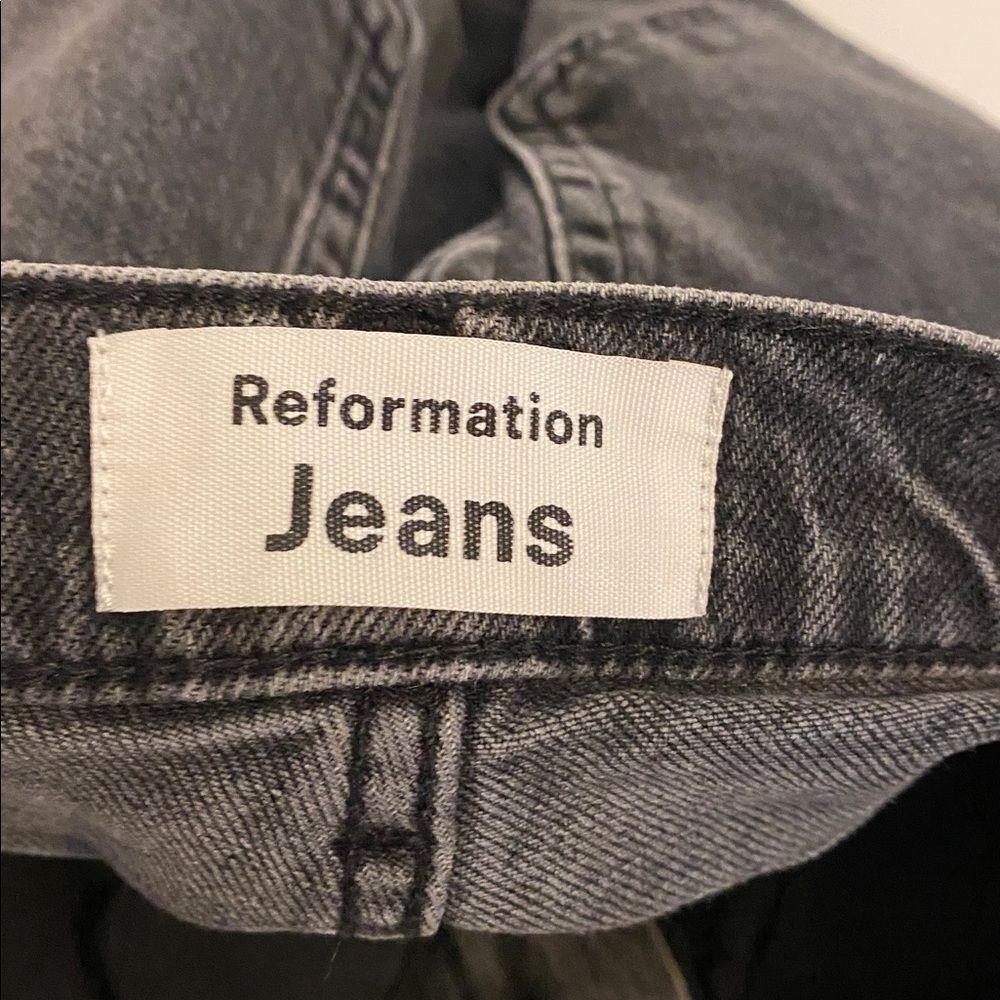 Reformation 80s Ultra High Yuma Ankle Zip Cigarette Jeans Pants Size 27 - Picture 8 of 13
